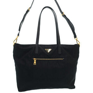 Prada Re Edition 1978 Tessuto Saffiano Leather Tote Shoulder Bag Black